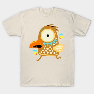 Doodle cute monster BIRD T-Shirt